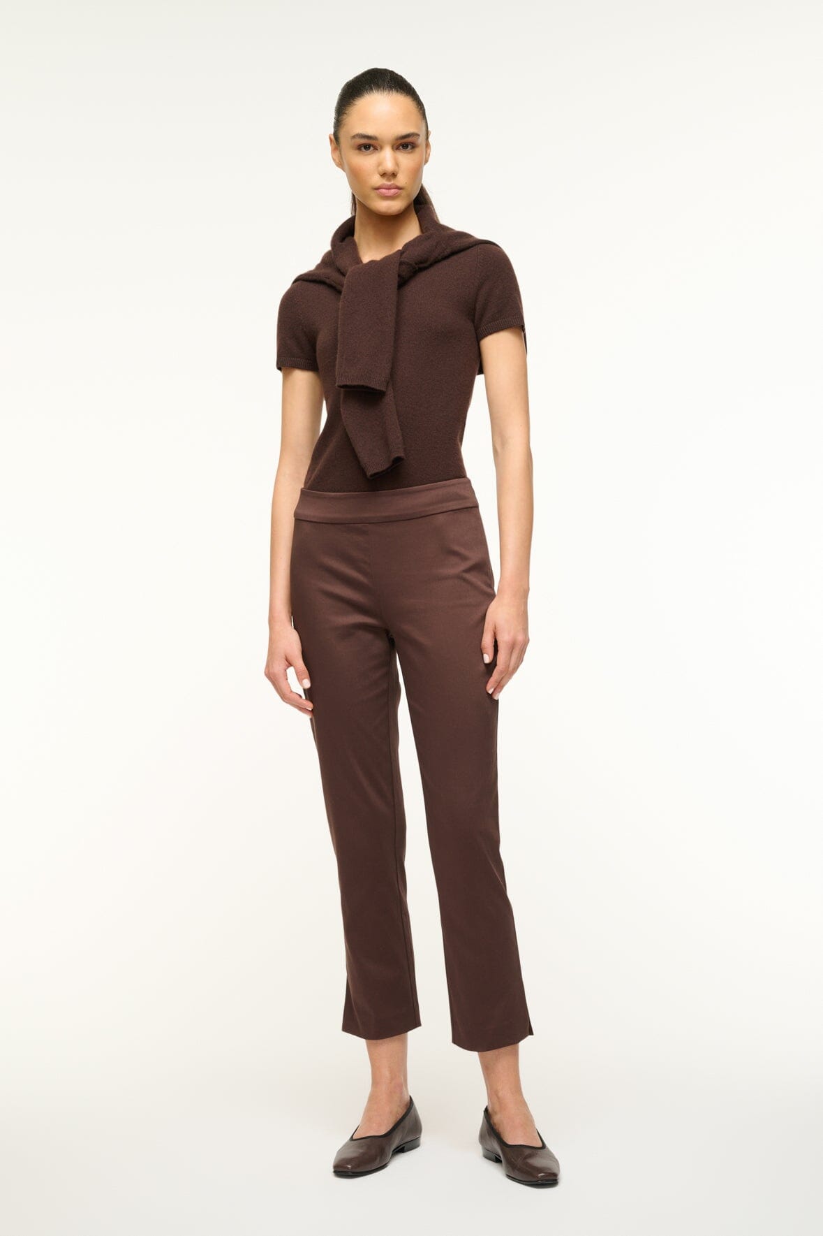 Image MIDNIGHT CASHMERE CARDIGAN | DARK CHOCOLATE 5 of 5 and Clicking this image will trigger a zoom pop-up