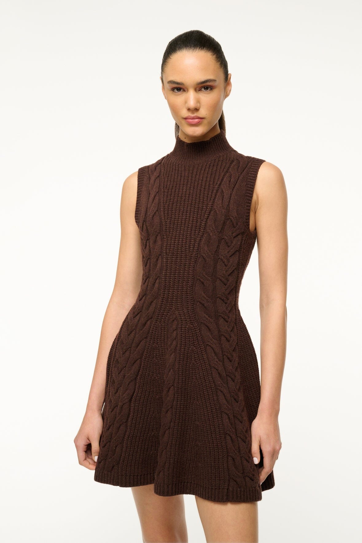 Image CHARADE DRESS | DARK CHOCOLATE 4 of 7 and Clicking this image will trigger a zoom pop-up