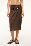 Image CHIARA COVERUP SKIRT | DARK CHOCOLATE 2 of 5