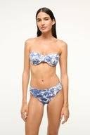 Image CORSAGE BIKINI BOTTOM | BLUE TOILE 1 of 4