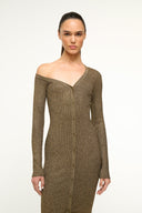 Image CRAFTSMAN SWEATER DRESS | METALLIC GOLD 2 of 5