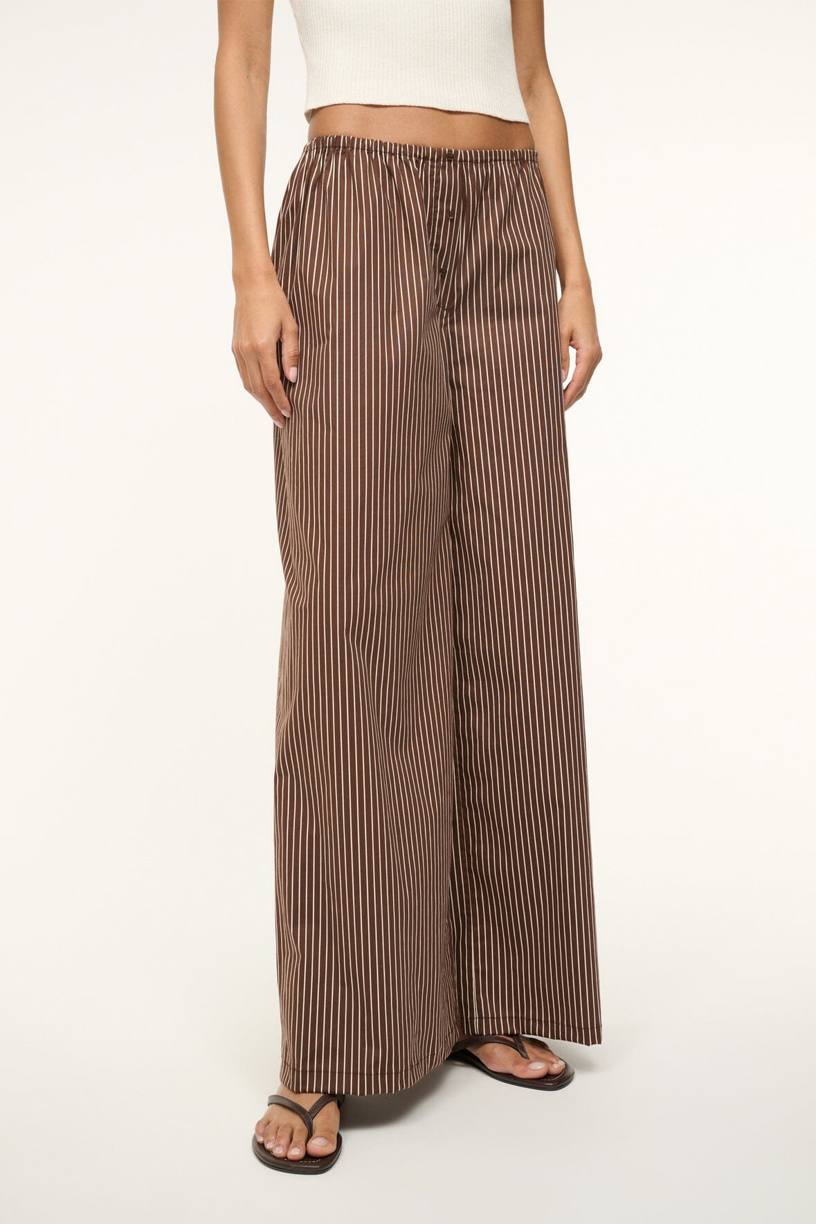 Image BONFIRE PANT | DARK OAK MICRO STRIPE 2 of 7 and Clicking this image will trigger a zoom pop-up