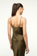 Image DURAND SILK CAMI | WOODLAND 2 of 4