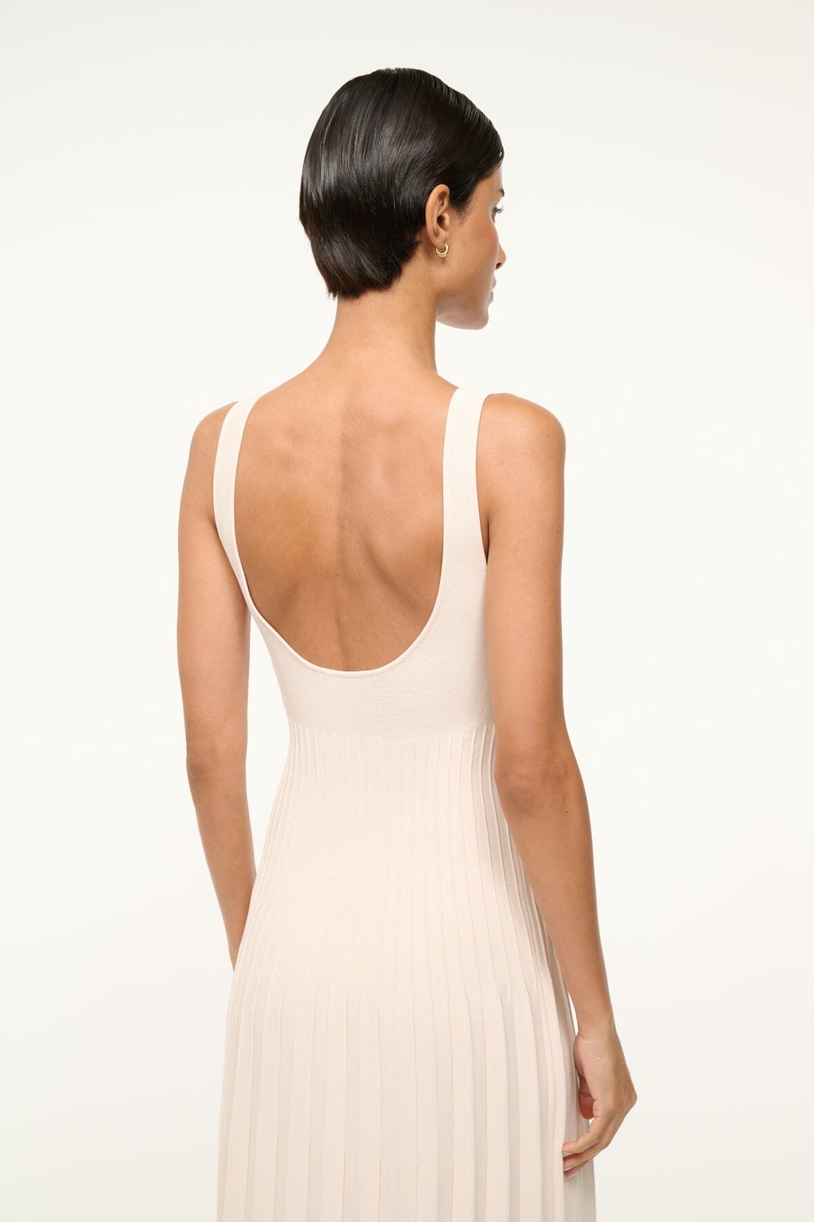 Image ELLISON DRESS | ECRU 6 of 7 and Clicking this image will trigger a zoom pop-up