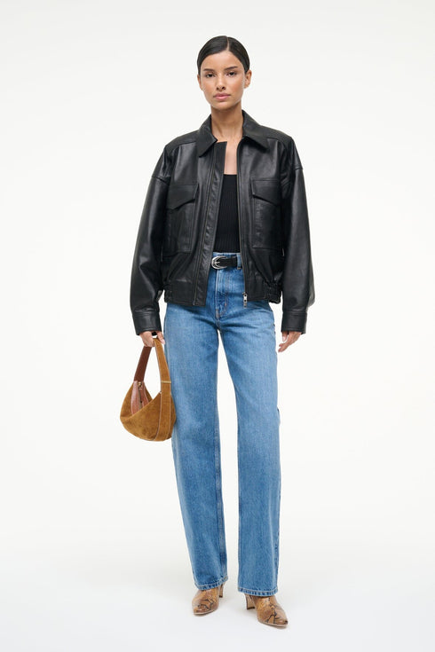 Go to EUGENE LEATHER JACKET BLACK view 1