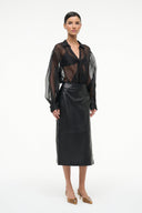 Image EVE SILK BODYSUIT | BLACK 5 of 5