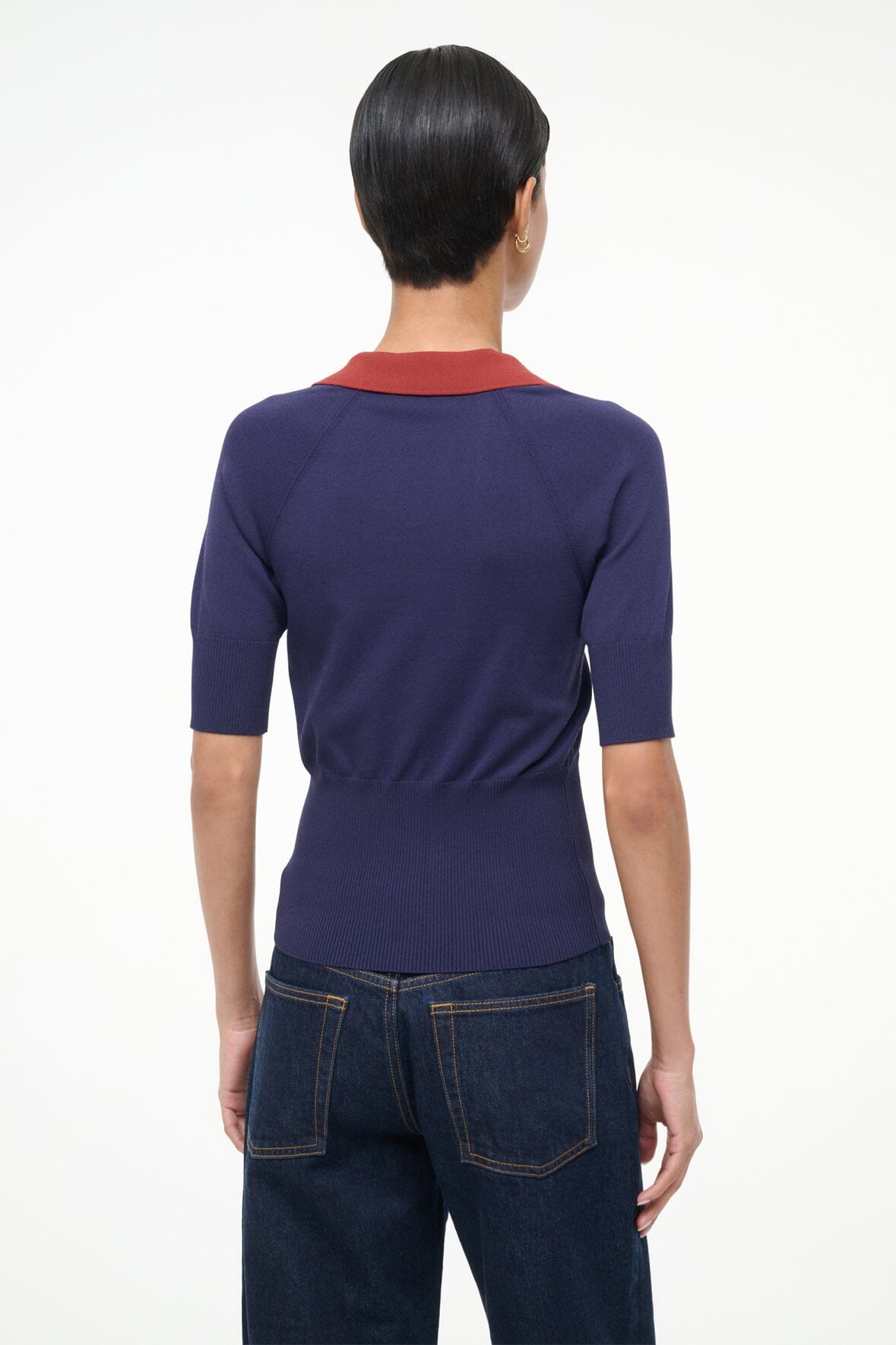 Image GENE TOP | NAVY SANGRIA 4 of 4 and Clicking this image will trigger a zoom pop-up