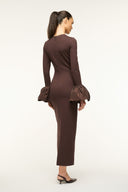 Image HAWTHORNE MAXI DRESS | DARK CHOCOLATE 3 of 5