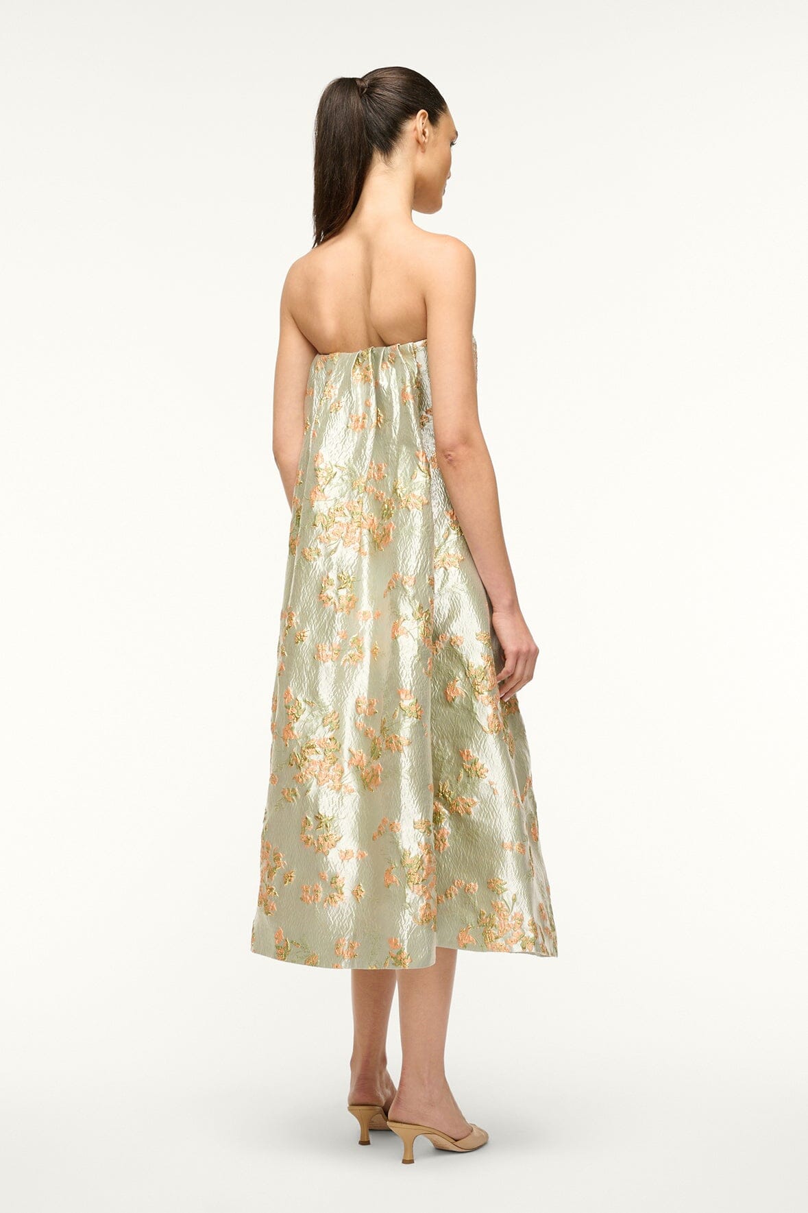 Image KENNEDY DRESS | METALLIC BLOOM 4 of 6 and Clicking this image will trigger a zoom pop-up