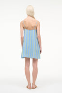 STAUD, Laura Linen Mini Dress in Seaport Stripe, Size Large STAUD, Laura Linen Mini Dress in Seaport Stripe, Size Large
