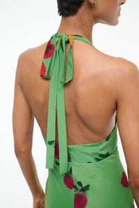 LUCCA SILK DRESS | FARMERS MARKET LEAF