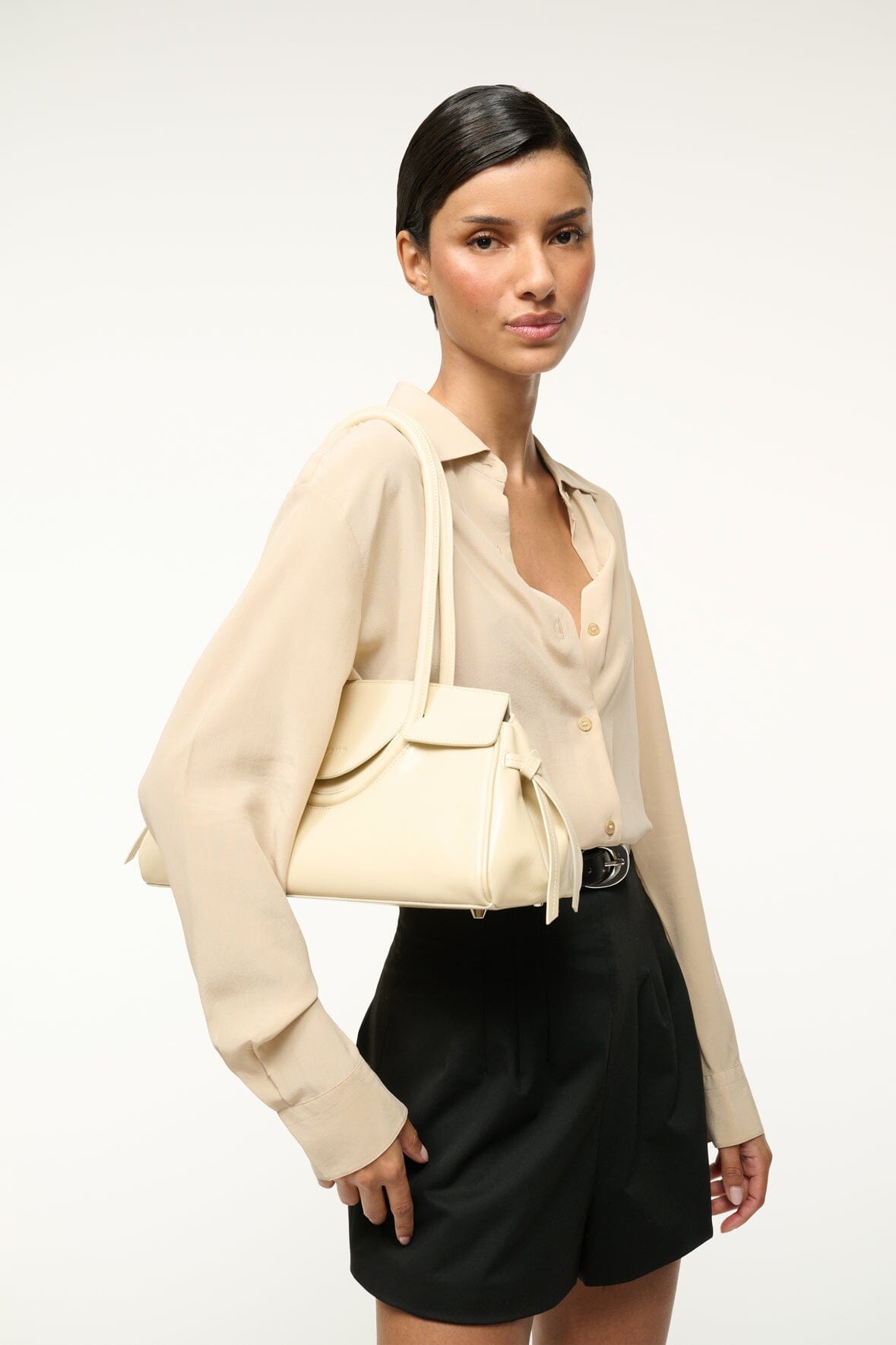 Image MAUDE SHOULDER BAG | CREAM 6 of 7 and Clicking this image will trigger a zoom pop-up