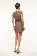 Image PHARE MINI DRESS | DARK OAK MICRO STRIPE 4 of 6