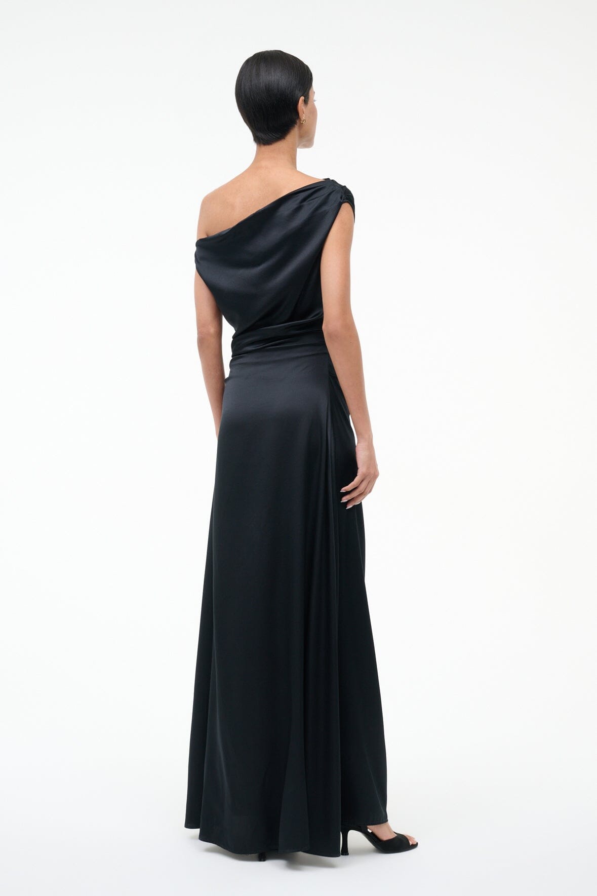 STAUD, Maxi Phare Silk Dress in Black, Size 00 STAUD, Maxi Phare Silk Dress in Black, Size 00