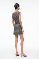 STAUD, Mini Phare Dress in Huntington Stripe, Size 16 STAUD, Mini Phare Dress in Huntington Stripe, Size 16
