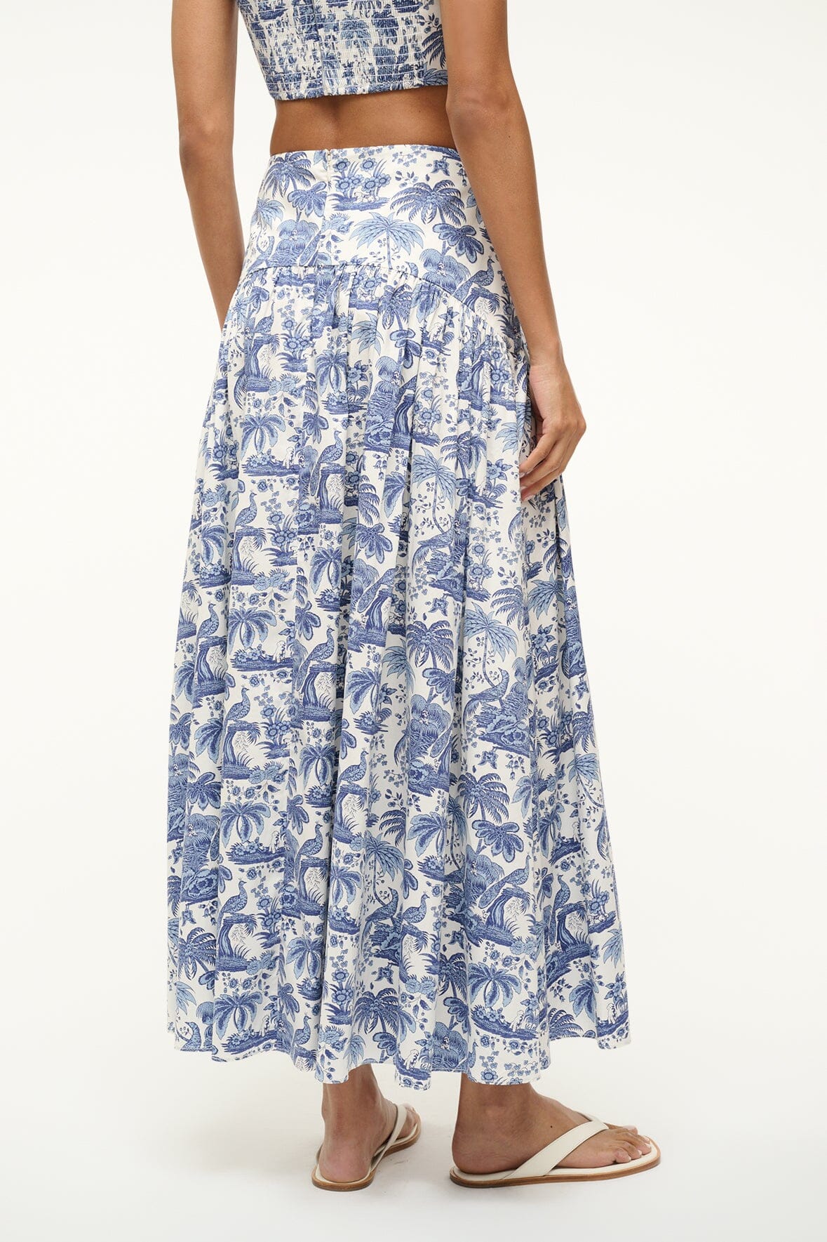 Image PROCIDA SKIRT | BLUE TOILE 2 of 3 and Clicking this image will trigger a zoom pop-up