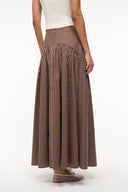 Image PROCIDA SKIRT | DARK OAK MICRO STRIPE 5 of 6