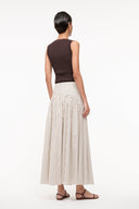 Image PROCIDA SKIRT | IVORY DARK OAK MICRO STRIPE 4 of 7
