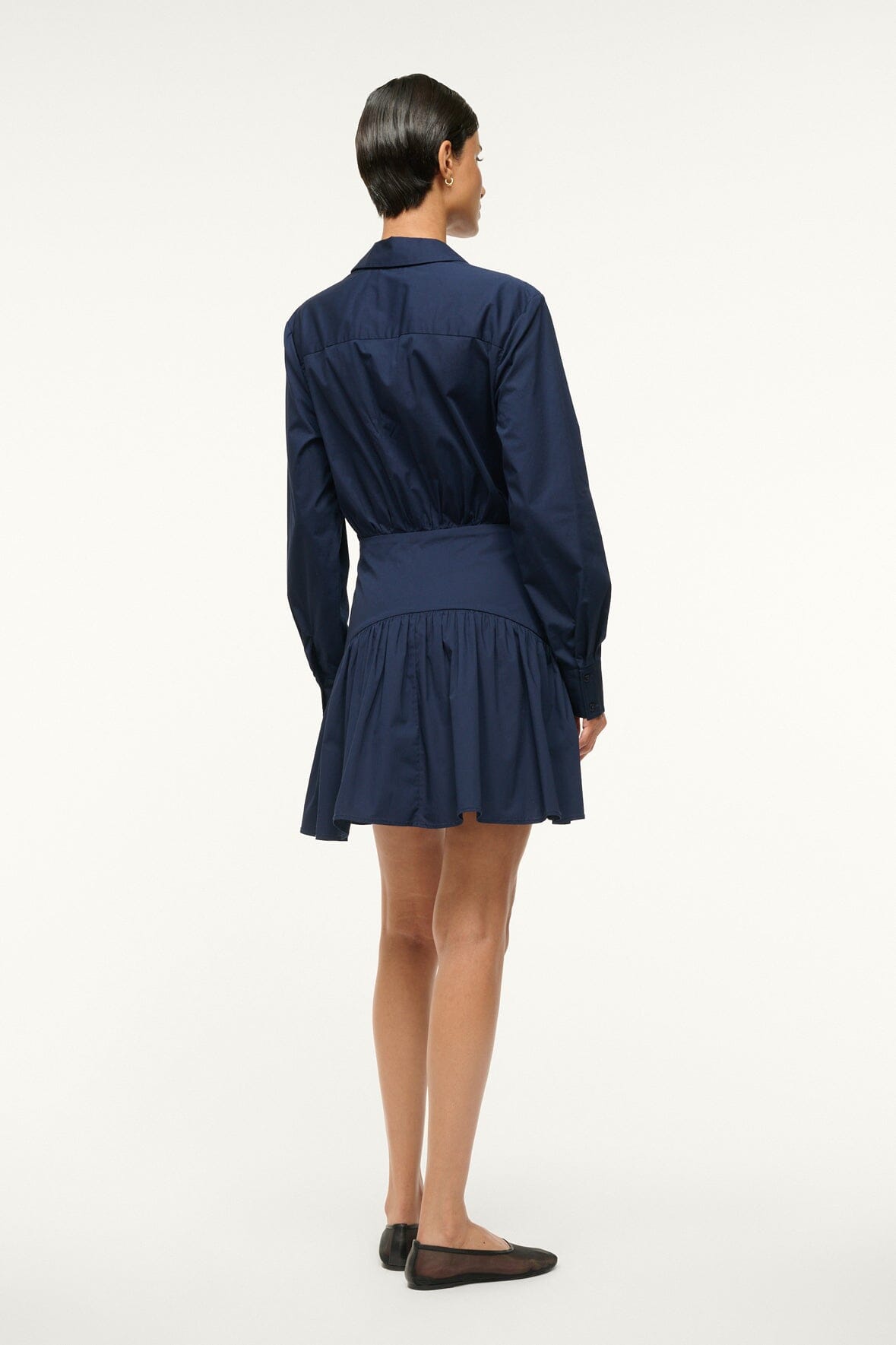 Image ROCCO MINI DRESS | NAVY 3 of 6 and Clicking this image will trigger a zoom pop-up