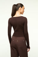 Image SABRINA SWEATER | DARK CHOCOLATE 4 of 6