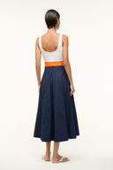 Image WELLS DRESS | WHITE APRICOT NAVY 4 of 4