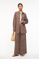 Image SANDBAR TOP | DARK OAK MICRO STRIPE 1 of 5