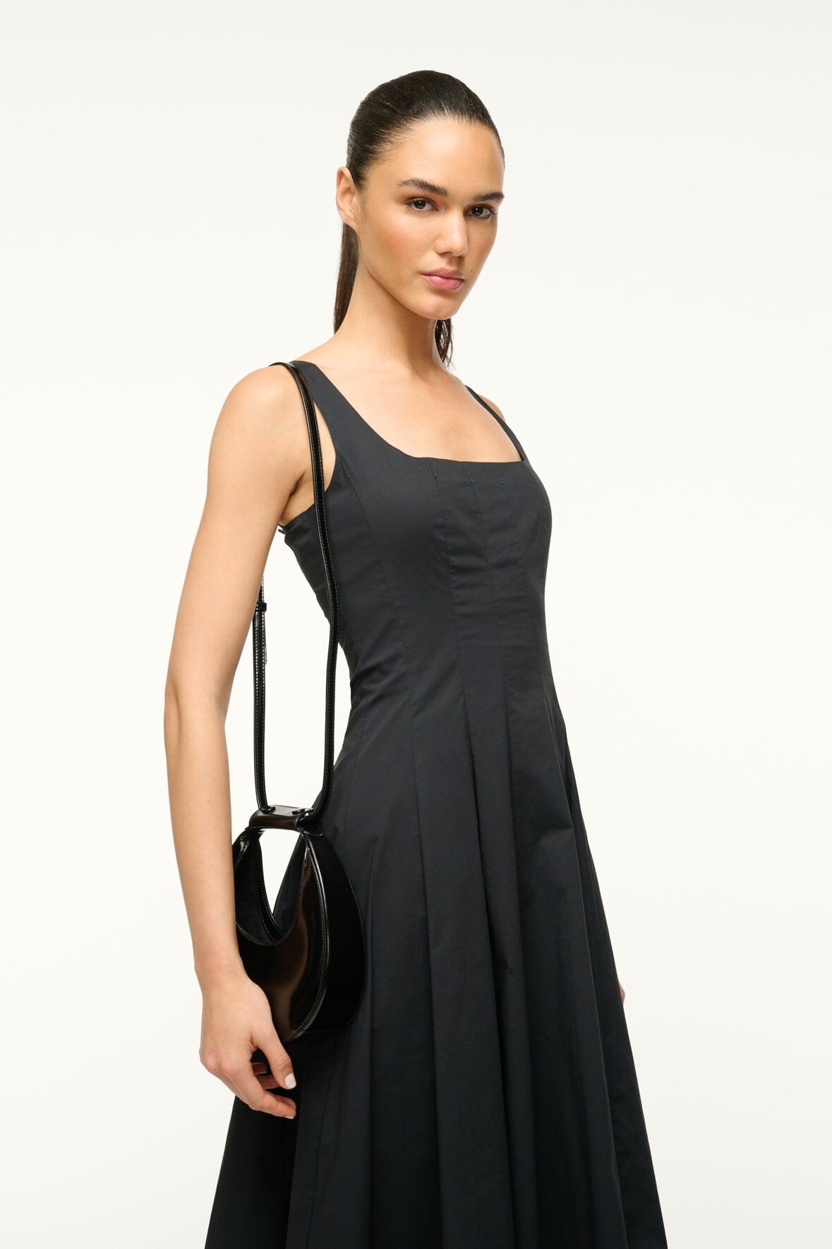 トートバッグ STAUD Good Night Moon Bag - Staud - Leather - Black STAUD Women's Good Night Moon Bag, Black, One Size: Handbags