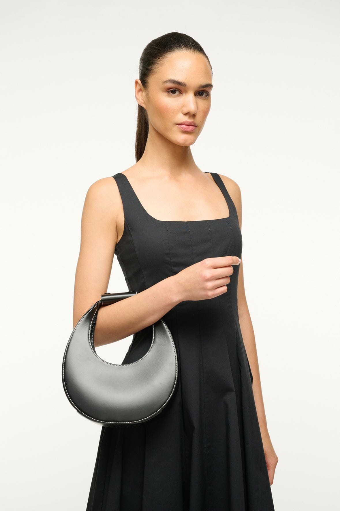 Image MINI MOON BAG | BLACK 2 of 7 and Clicking this image will trigger a zoom pop-up