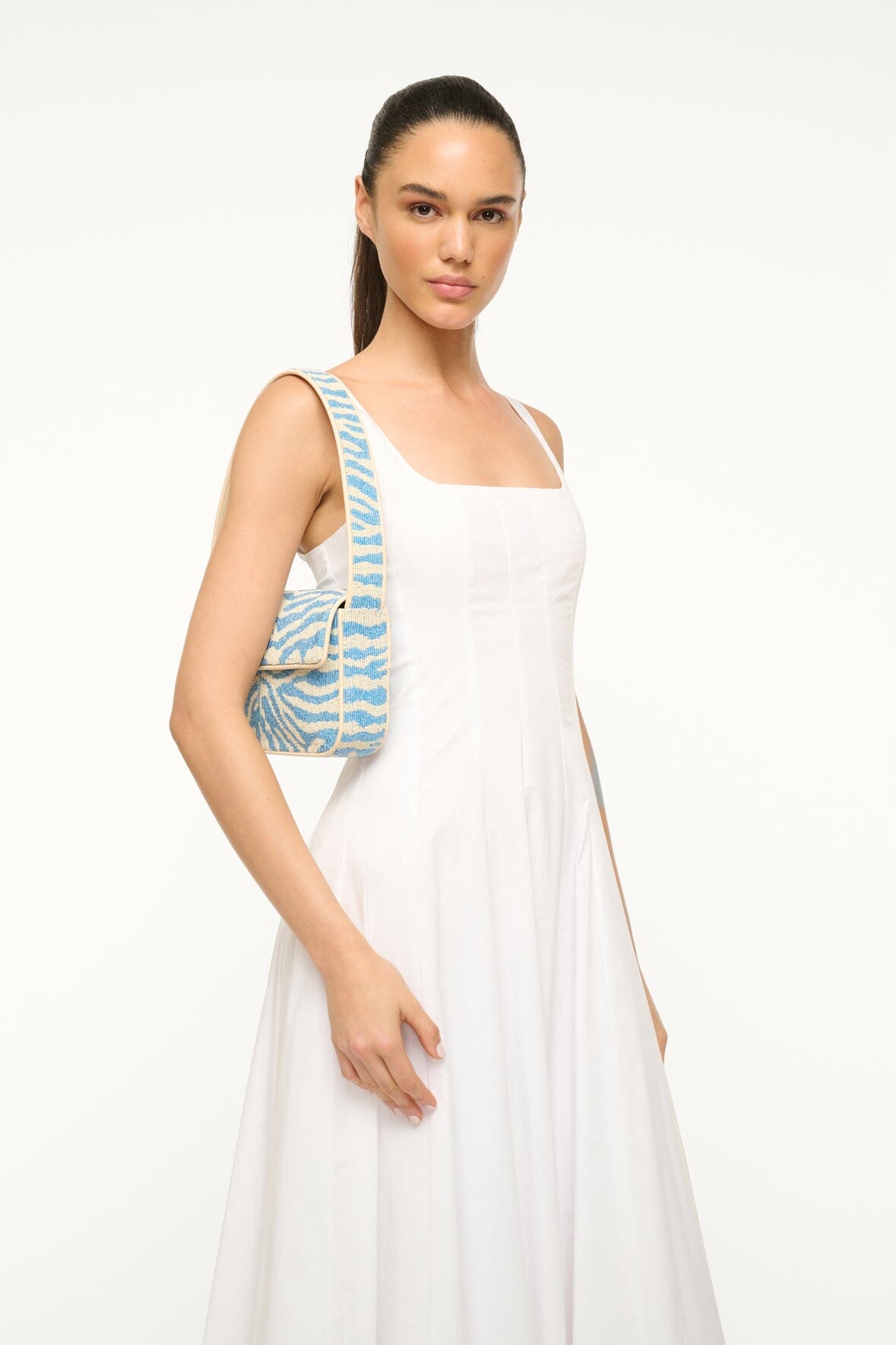 Image TOMMY BEADED BAG | LIGHT BLUE CREAM 2 of 7 and Clicking this image will trigger a zoom pop-up