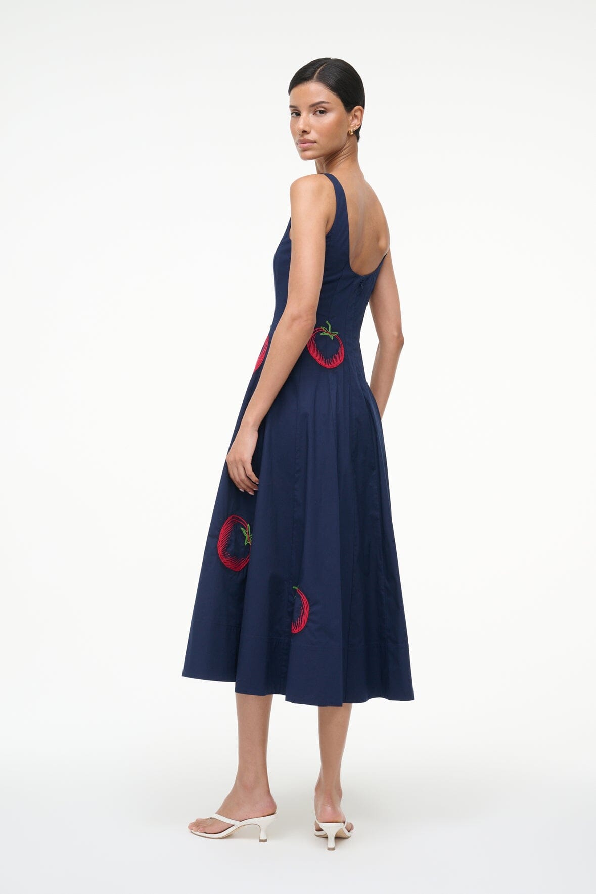 Image WELLS DRESS | NAVY ROMA 4 of 7 and Clicking this image will trigger a zoom pop-up