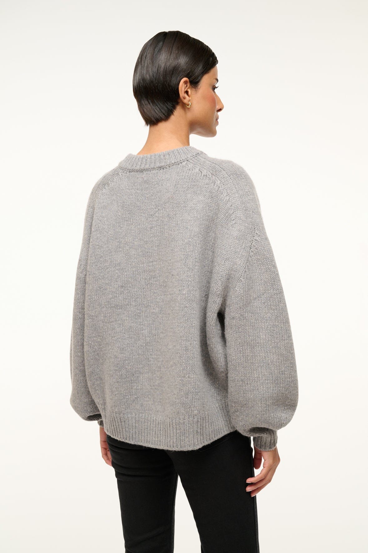 Image WILSON SWEATER | HEATHER GREY 5 of 7 and Clicking this image will trigger a zoom pop-up