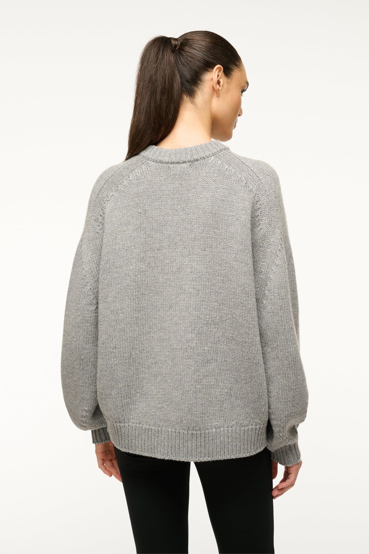 Image WILSON SWEATER | HEATHER GREY 3 of 4 and Clicking this image will trigger a zoom pop-up