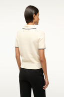 Image WINDSOR TOP | IVORY NAVY 3 of 4