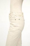 Image STAUD + WRANGLER THE CROPPED BOOT JEAN | CREAM 2 of 6