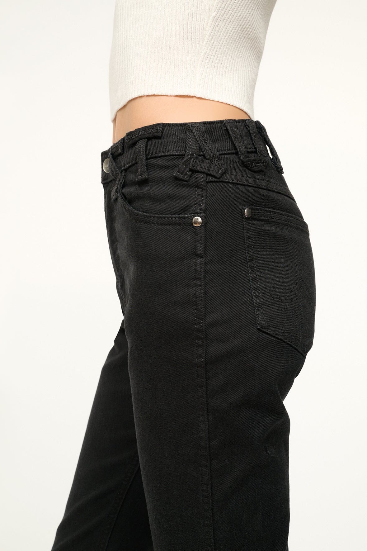 Image STAUD + WRANGLER THE EVERYDAY JEAN | BLACK 6 of 7 and Clicking this image will trigger a zoom pop-up