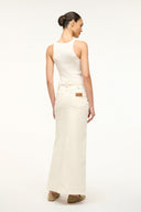 Image STAUD + WRANGLER THE MAXI SKIRT | CREAM 2 of 4