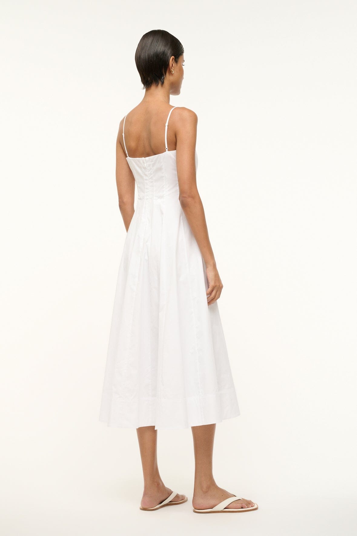 Image WYLIE DRESS | WHITE 3 of 5 and Clicking this image will trigger a zoom pop-up