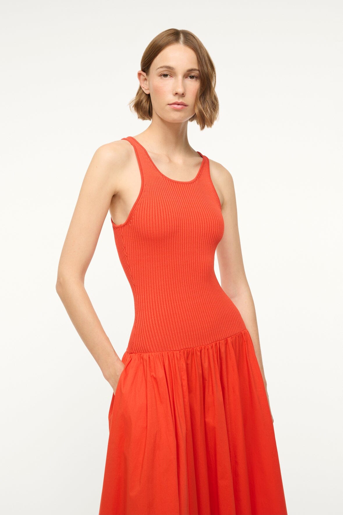 【関税込み】Staud ブラウン Yamila マキシワンピース YAMILA DRESS EARTH