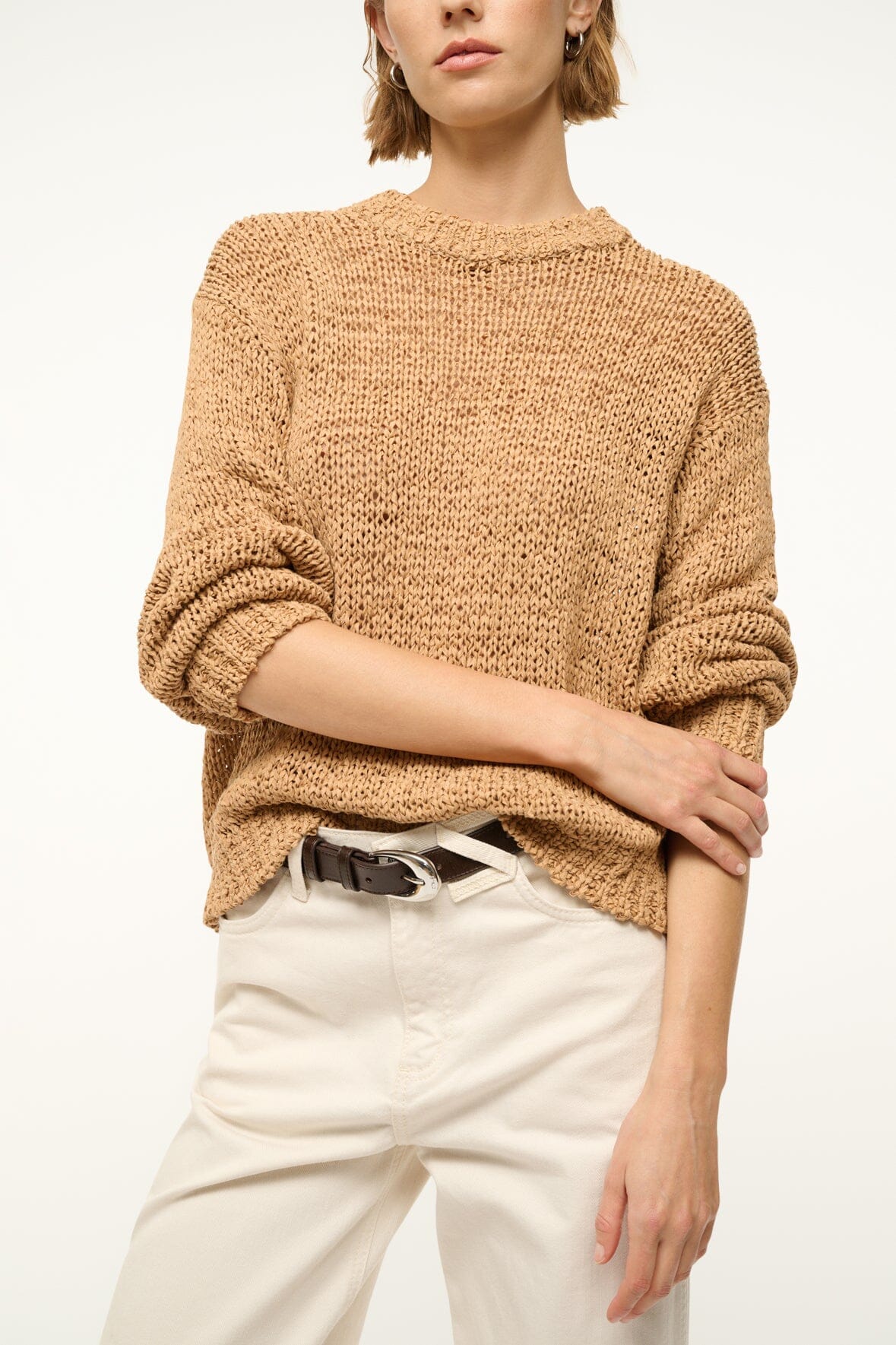 Image CALA SWEATER | CAMEL 5 of 6 and Clicking this image will trigger a zoom pop-up