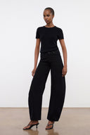 Image JACKSON STUDDED BARREL JEAN | BLACK 4 of 11