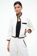 Image JETER JACKET | IVORY BLACK 2 of 8