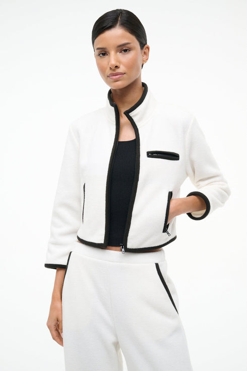 Go to JETER JACKET IVORY BLACK view 2