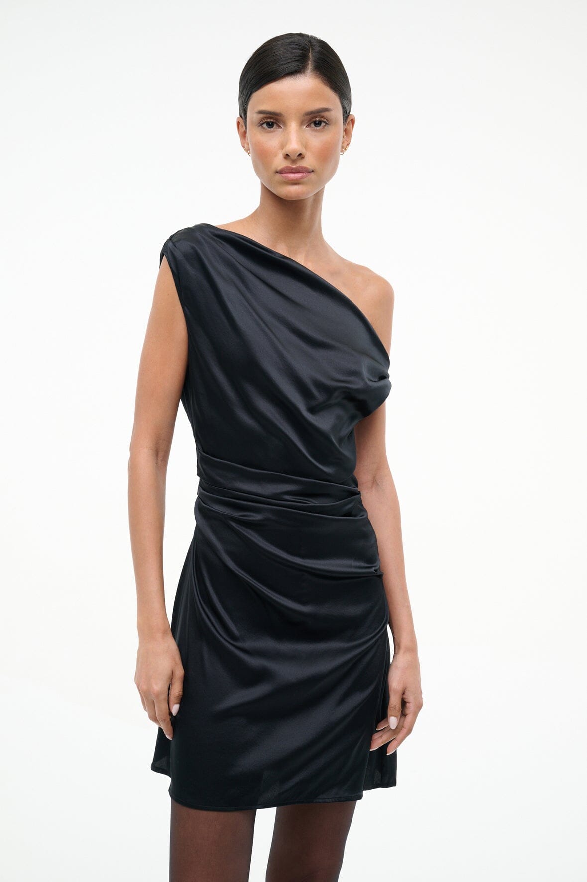 staud phare mini dress STAUD, Mini Phare Silk Dress in Black, Size 14