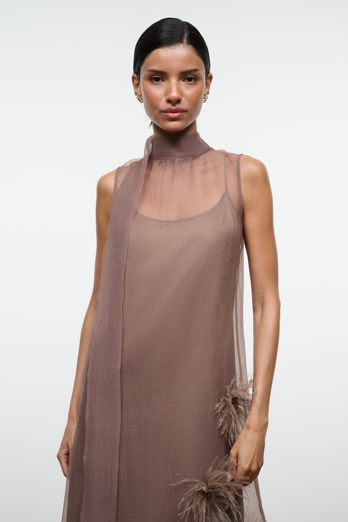 staud albee chiffon maxi dress STAUD Albee Dress