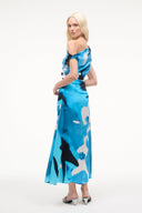 PHARE SILK DRESS | BLUE HAZE BLUE HAZE / 4