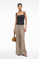 Image BONFIRE LINEN PANT | SAHARA STRIPE 3 of 7