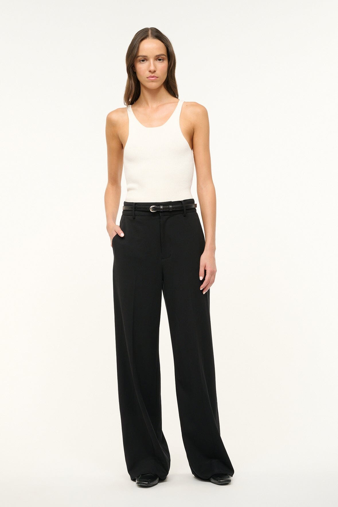 Image PRINCE SUITING PANT | BLACK 2 of 6 and Clicking this image will trigger a zoom pop-up