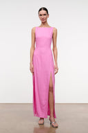 COSTA LINEN DRESS | ORCHID ORCHID / XS