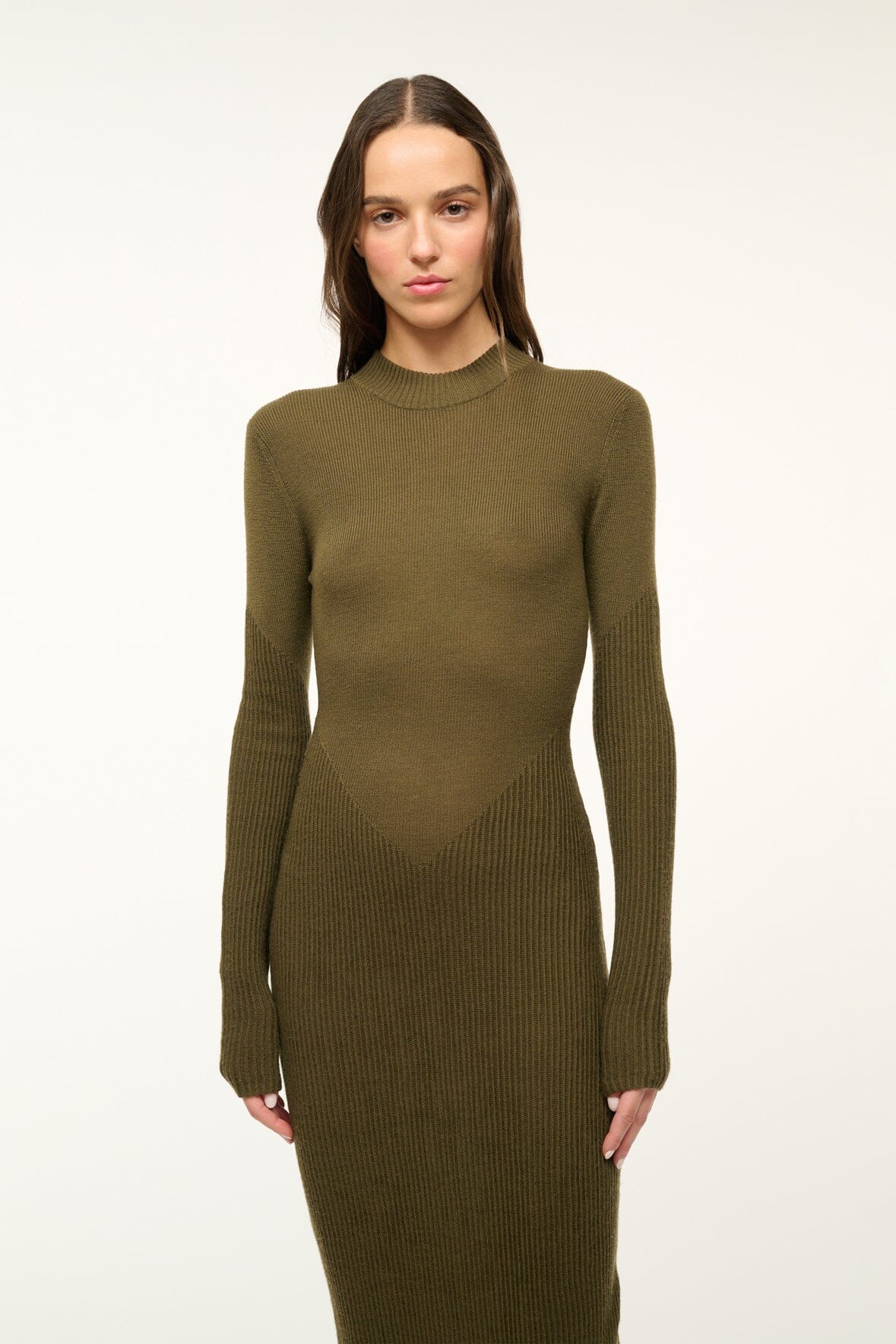 Image RAMONA DRESS | SERGEANT GREEN 2 of 5 and Clicking this image will trigger a zoom pop-up