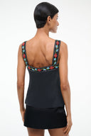 Image VERONICA SILK TOP | BLACK 5 of 7